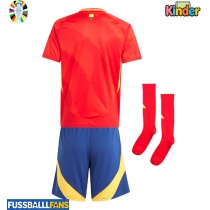 Spanien Heimtrikotsatz Kinder EM 2024 Kurzarm (+ Kurze Hosen)